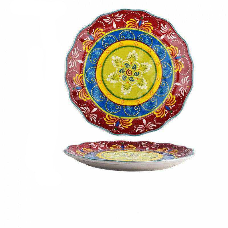 Imari Porcelain Japanese plates with vibrant patterns.