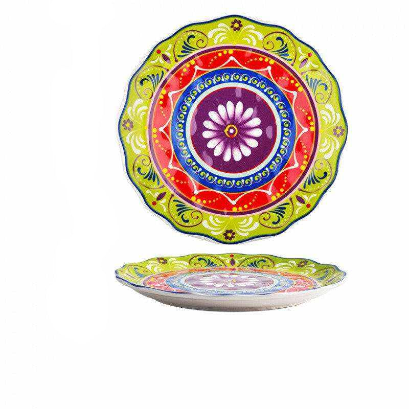 Imari Porcelain Japanese plates with intricate patterns and scalloped edges, 33cm diameter.