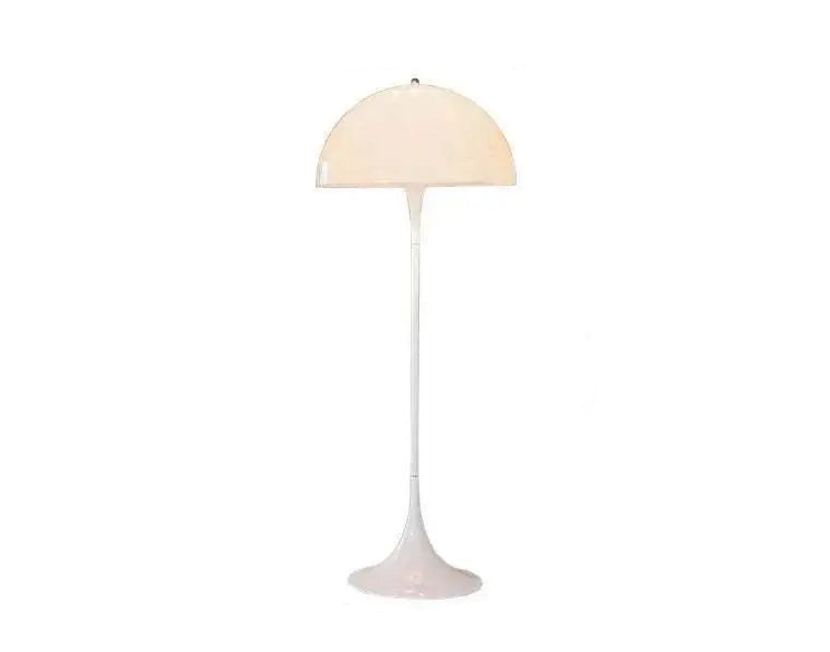 Mushroom Floor Lamp with modern design and dimensions displayed.