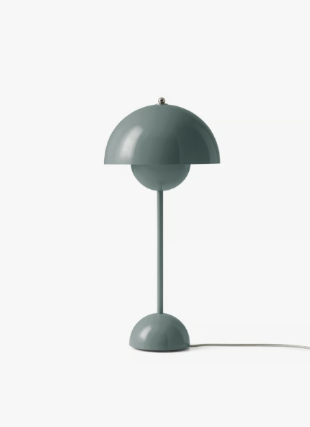 Grey FlowerPot Lamp, iconic Scandinavian design.