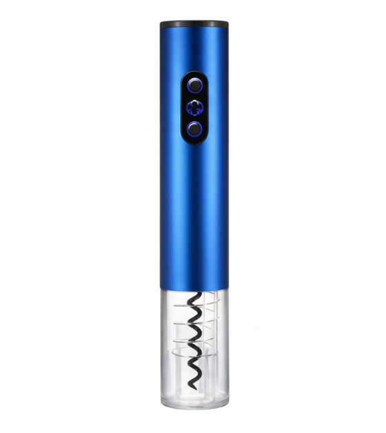 Automatic Electric Wine Bottle Opener removing cork from wine bottle with sleek design and ergonomic grip