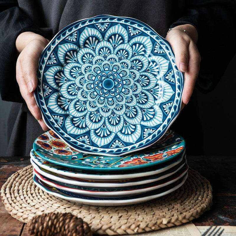 Imari Porcelain Japanese plates with intricate patterns and vibrant hues, showcasing the artistic appeal and charm.