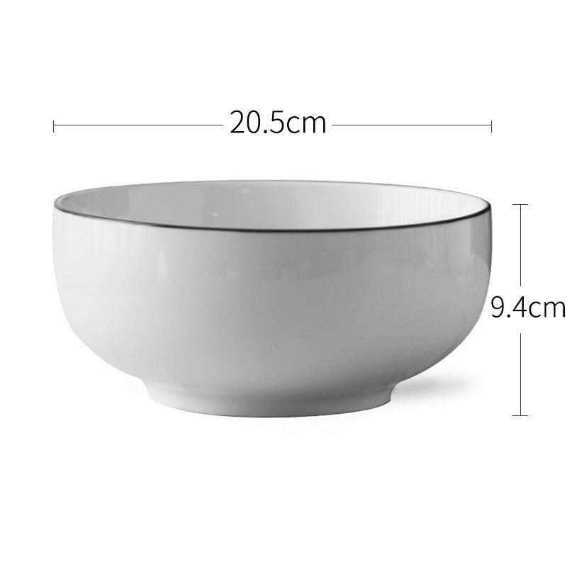 Japanese Ceramic Rice Bowl with elegant minimalist design.