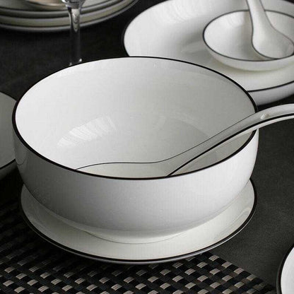 Japanese ceramic rice bowl set with minimalist design and smooth glaze finish, ideal for elegant dining.