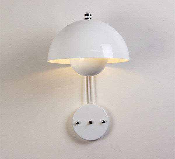 Flowerpot Lamp Wall with dome-shaped shade and sleek glossy finish.