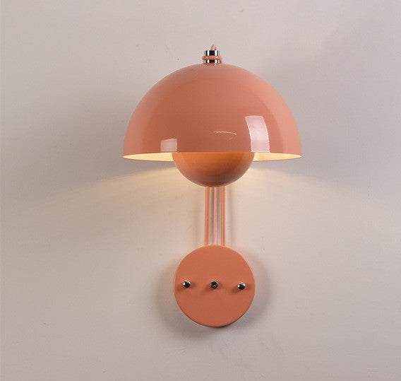 Flowerpot Lamp wall with glossy dome shade for warm, intimate glow