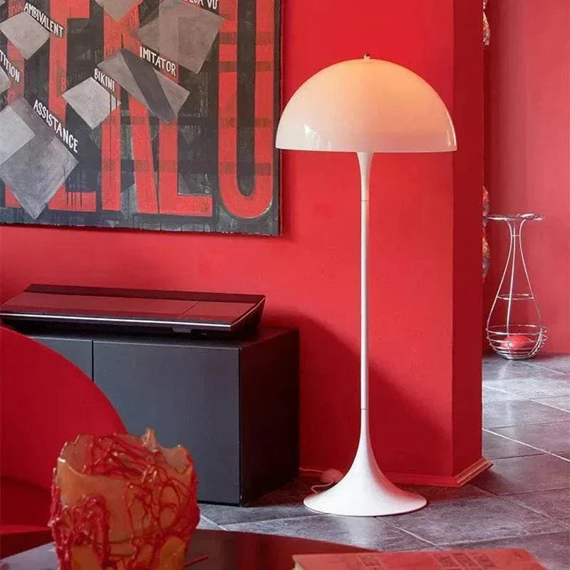 Mushroom Floor Lamp in modern interior setting, showcasing elegant design.